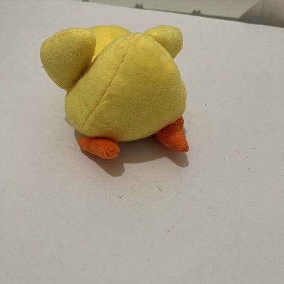 Kids Yellow Orange Chick Duck Plush 5" Stuffed Animal Toy Easter Spring - Picture 8 of 9